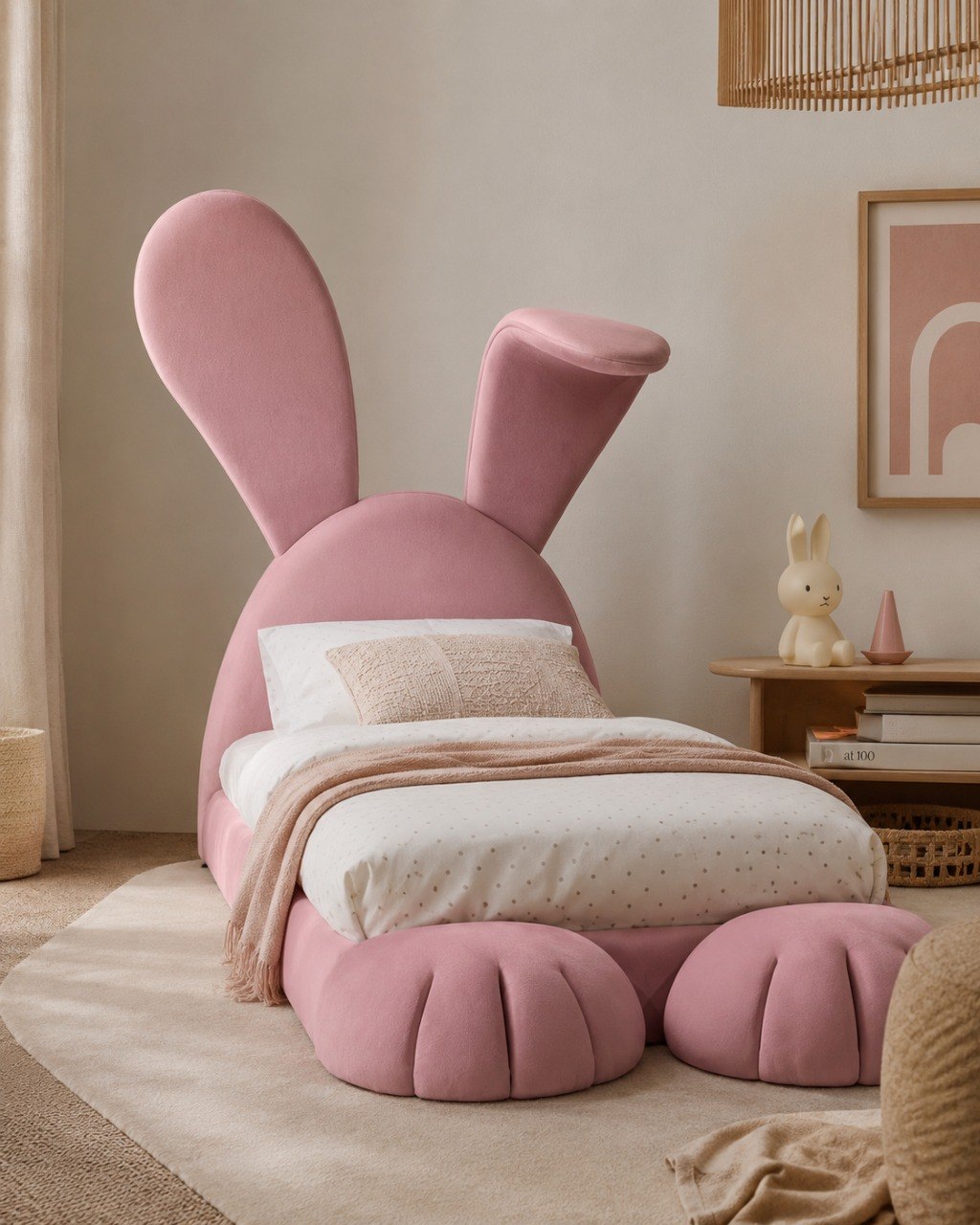 Rabbit Bed Paris Light Pink productfoto 3