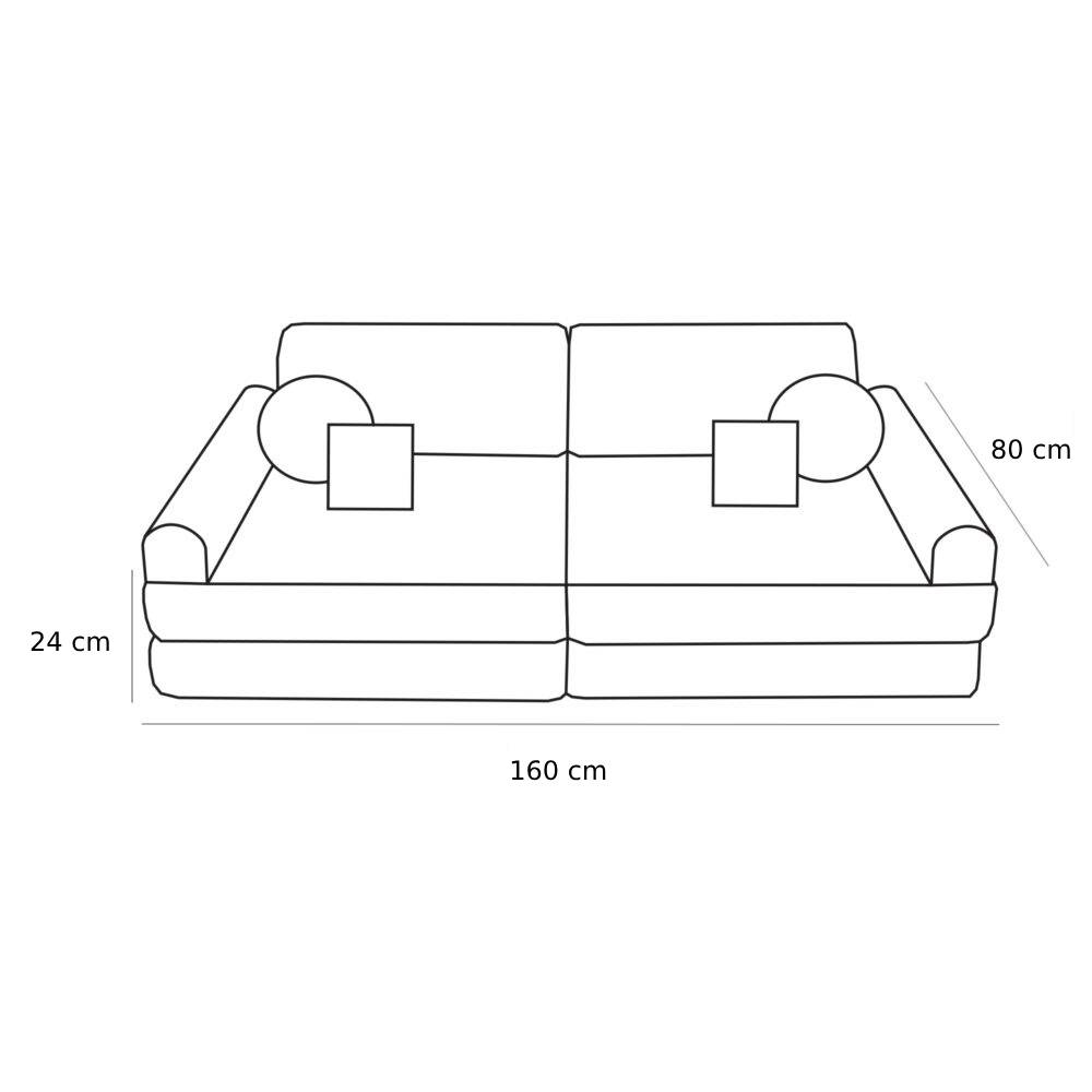 MeowBaby premium modulaire sofa groot formaat voor kinderen