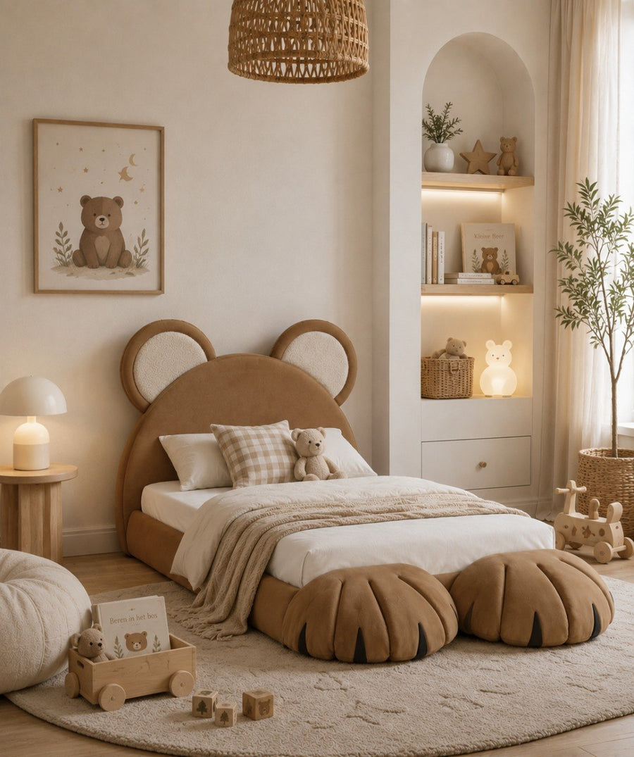 Bear Bed in warme kinderkamer