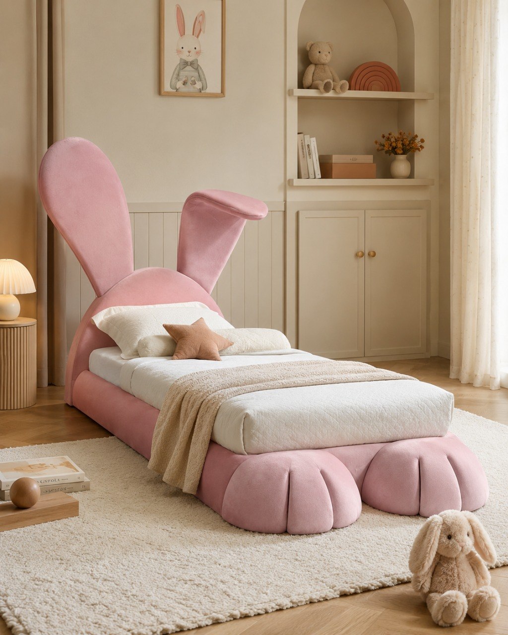 Rabbit Bed Paris Light Pink productfoto 2