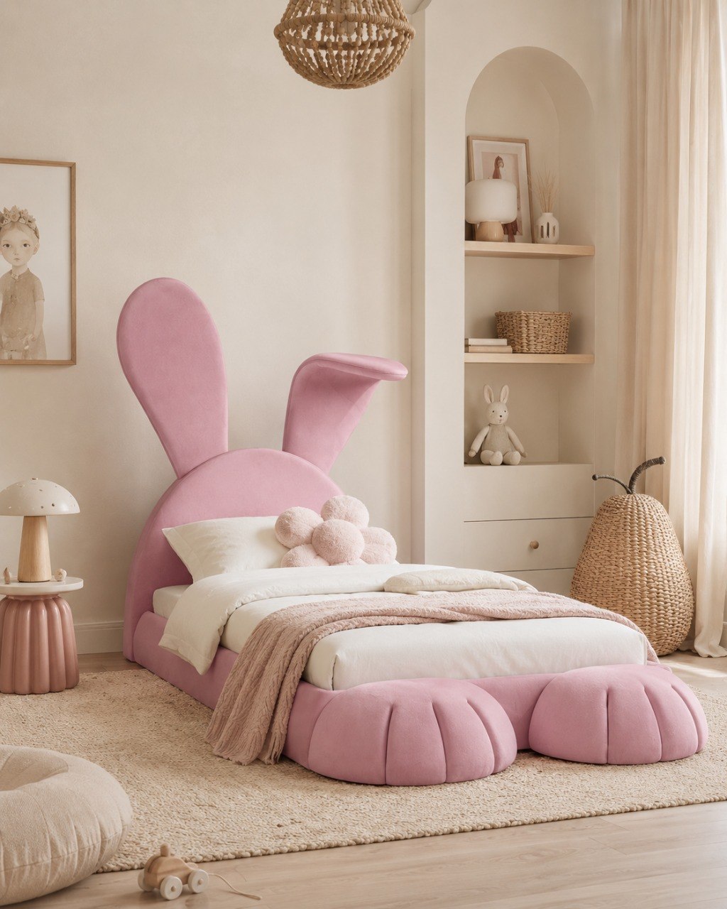 Rabbit Bed Paris Light Pink productfoto 1