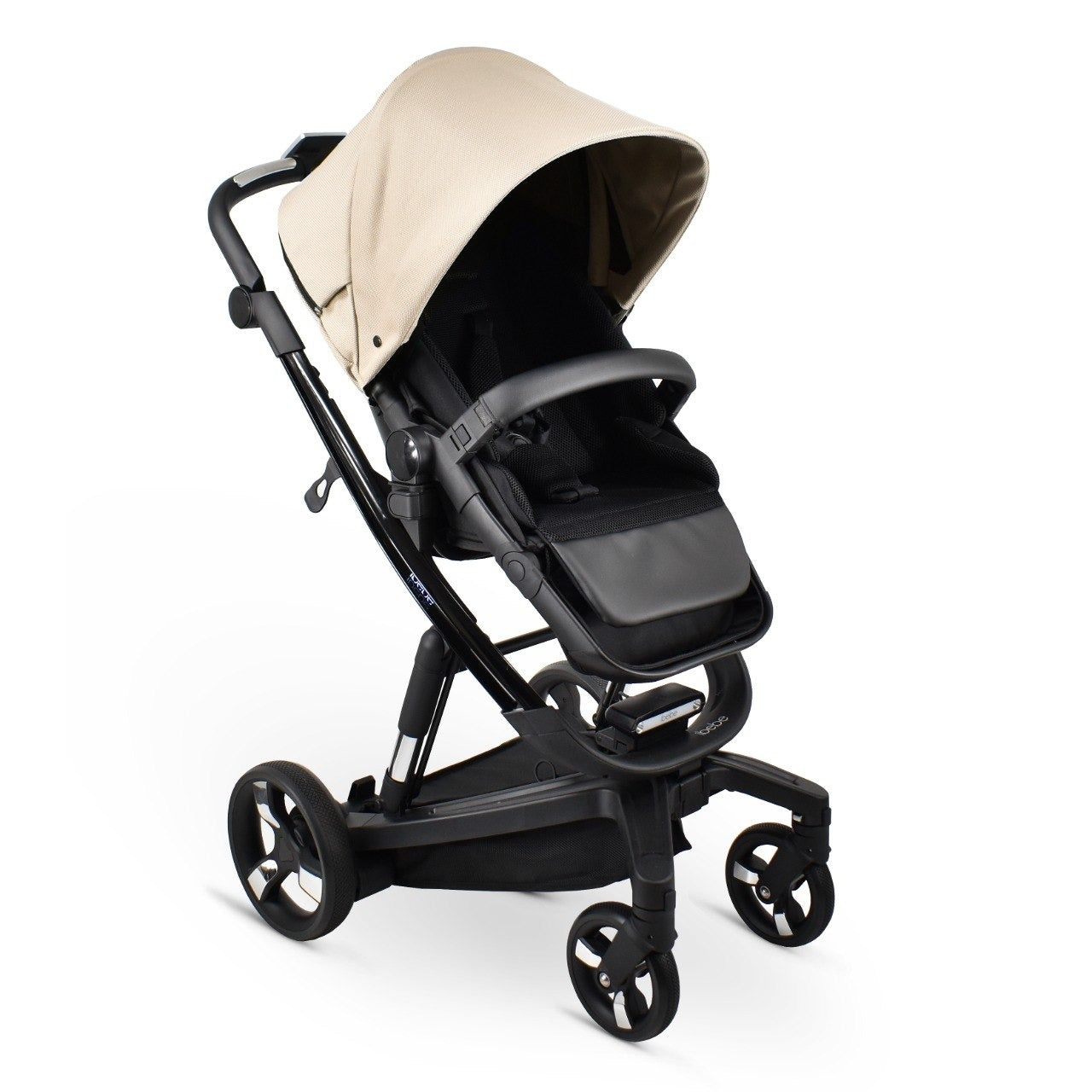 iBebe Stop & Drive kinderwagen beige wandelwagenzit