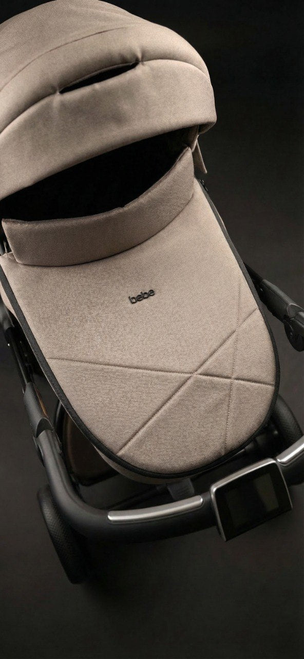 iBebe Stop & Drive kinderwagen beige donkere studio bekleding detail